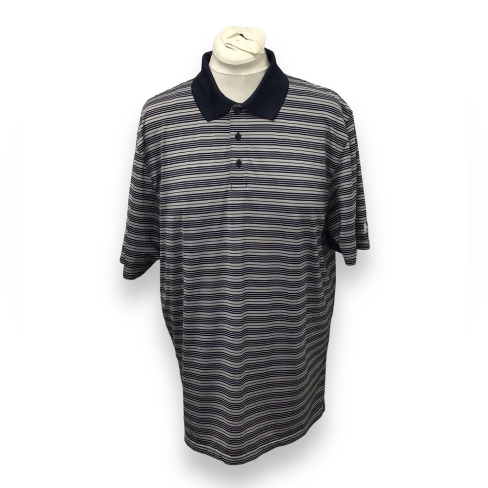 Under Armour Mens Short Sleeve Loose Fit HeatGear Polo Shirt, Navy, size XL